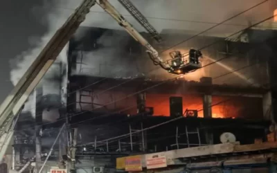 Atleast 20 people dead in fire at building near Delhi’s Mundka metro station