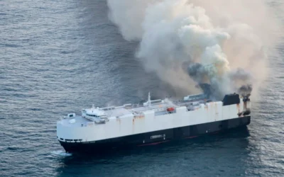 EV-carrying ship that caught fire in Pacific ocean has sunk