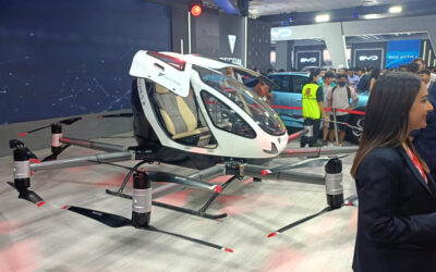 Flying car, four-wheeled robot shine at Nepal auto show