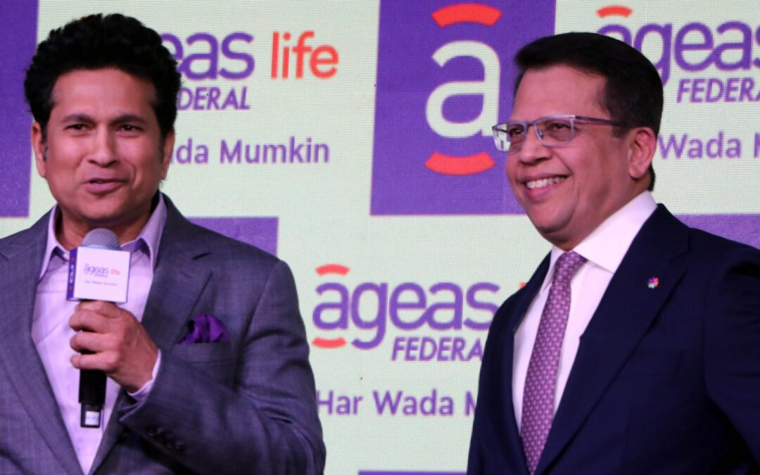 Ageas Federal Life unveils its new logo, ropes in  Sachin Tendulkar as brand ambassador