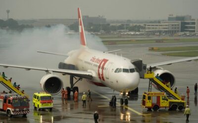 Swiss airplane catches fire during takeoff, Delhi airport declares emergency; 4 injured say sources