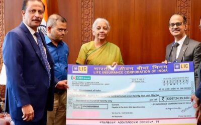LIC hands over Rs 12,207 cr dividend to Sitharaman